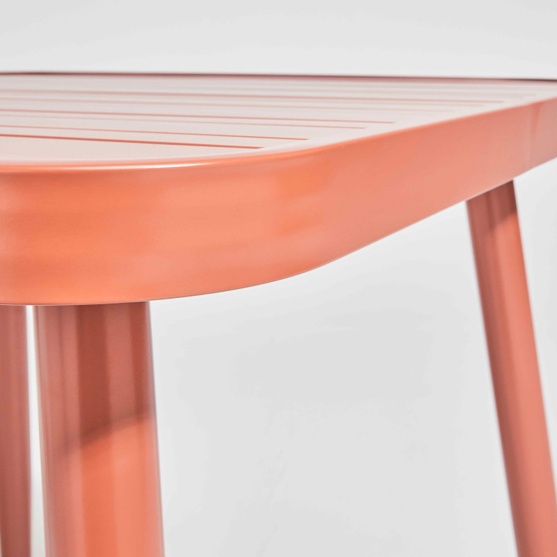 Table de terrasse carrée (75 x 75 x 76 cm) en aluminium (3/5)