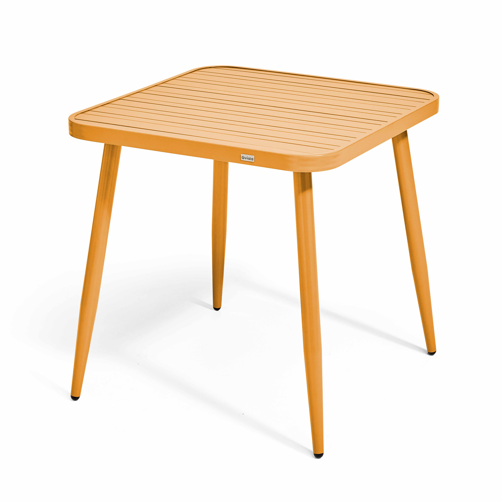 Ensemble de terrasse ( 75 x 75 x 76 cm) + 2 fauteuils en aluminium/bois