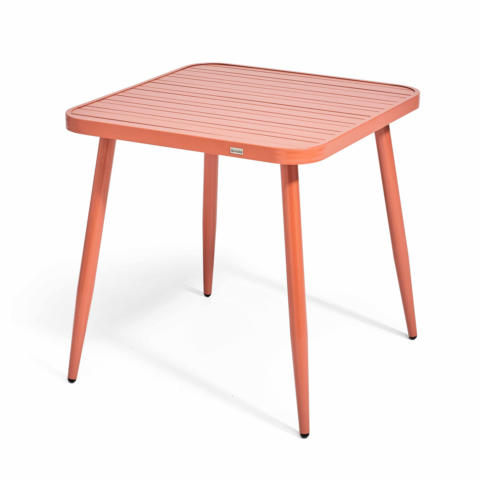 Ensemble de terrasse ( 75 x 75 x 76 cm) + 2 fauteuils en aluminium/bois