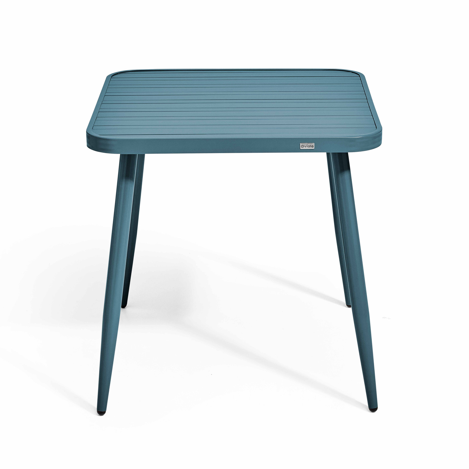 Ensemble de terrasse (75 x 75 x 76 cm) + 4 fauteuils en aluminium/bois