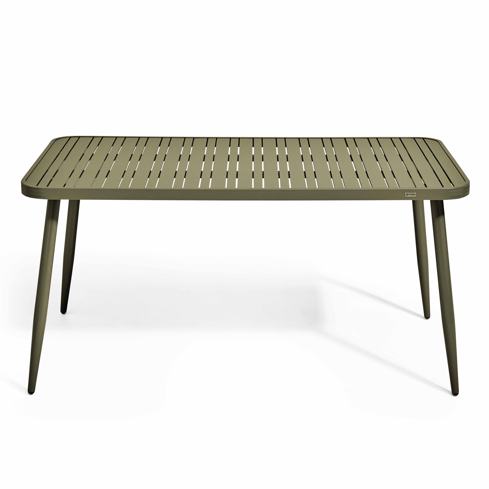 Table de terrasse rectangulaire (150 x 75 x 75 cm) en aluminium