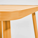 Table de terrasse rectangulaire (150 x 75 x 75 cm) en aluminium