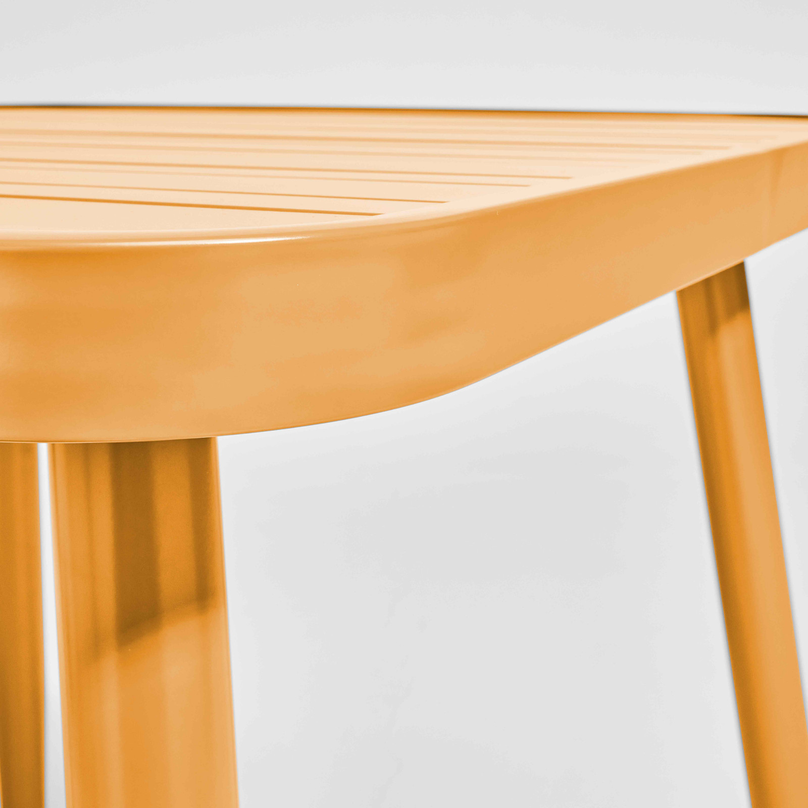 Table de terrasse rectangulaire (150 x 75 x 75 cm) en aluminium