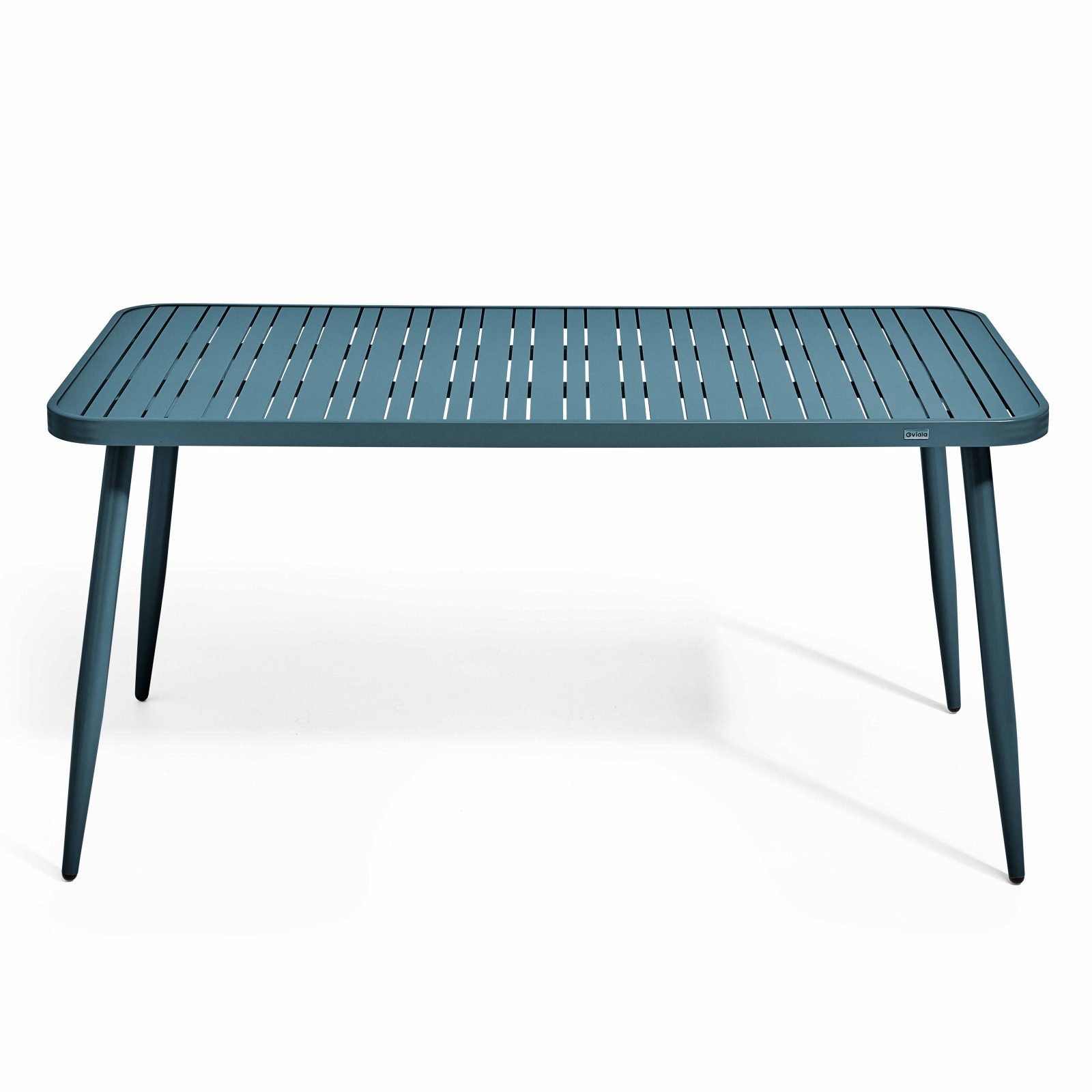 Ensemble de terrasse ( 150 x 75 x 76 cm) + 4 fauteuils en aluminium/bois