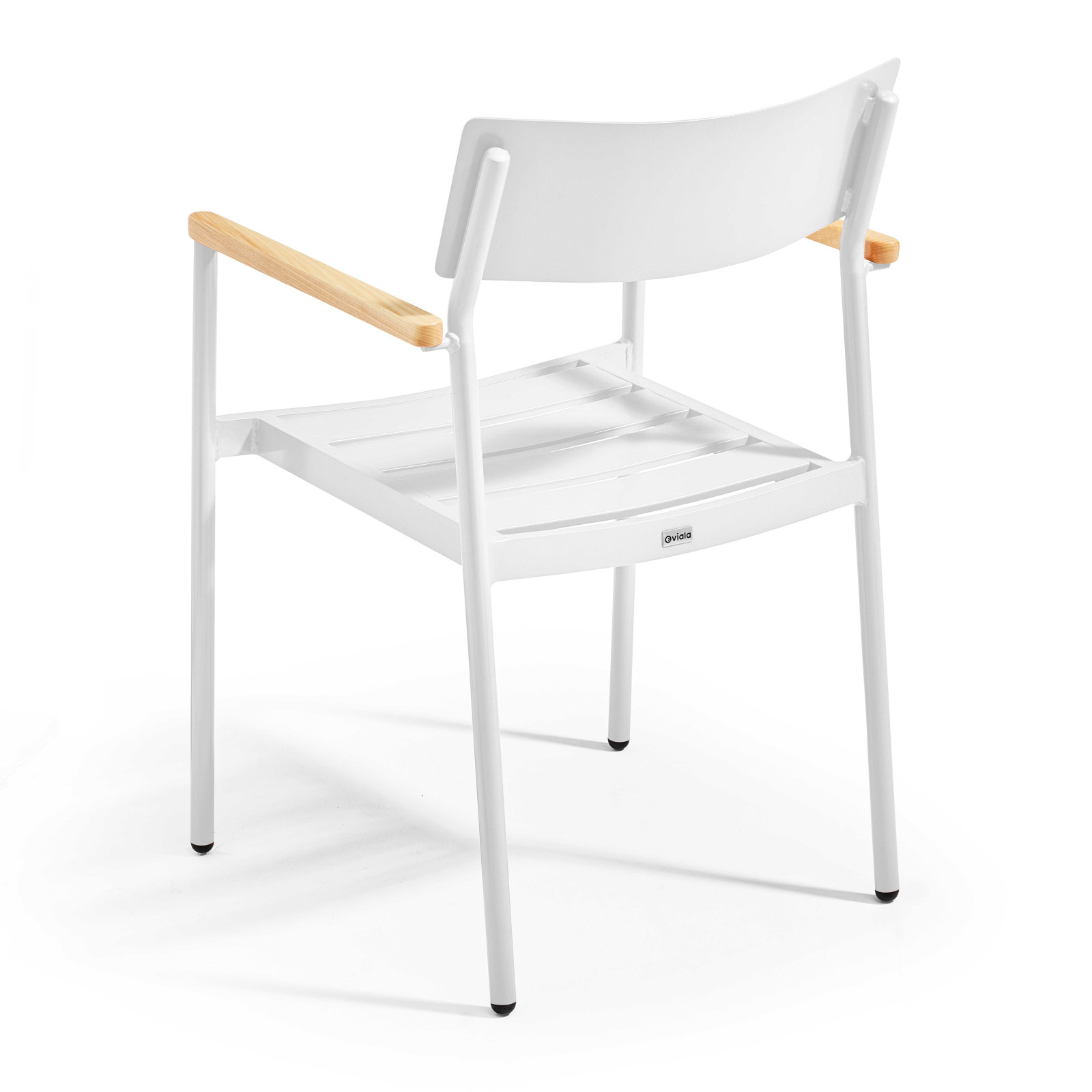 Ensemble de terrasse ( 150 x 75 x 76 cm) + 4 fauteuils en aluminium/bois