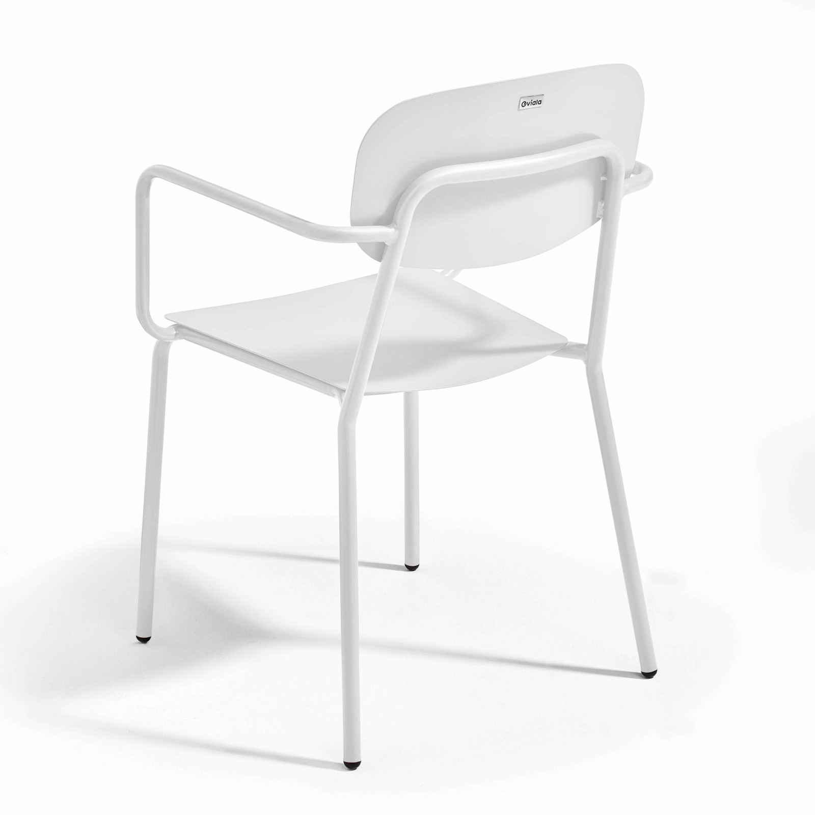 Table de terrasse carrée ( 75 x 75 x 76 cm) + 2 fauteuils en aluminium