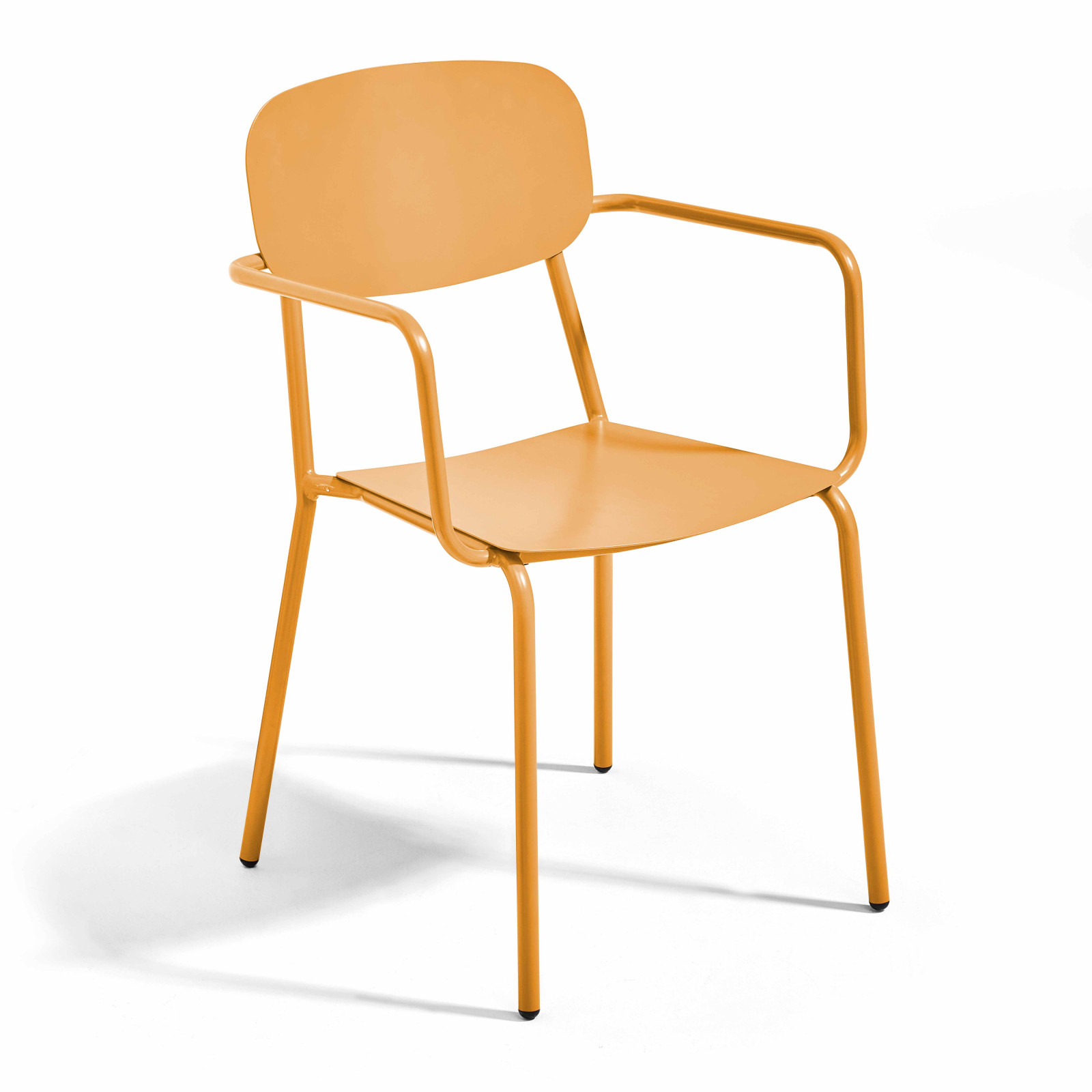 Table de terrasse carrée ( 75 x 75 x 76 cm) + 2 fauteuils en aluminium
