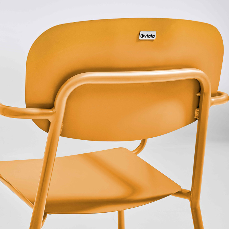 Chaise de terrasse en aluminium avec accoudoirs (3/6)