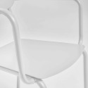 Chaise de terrasse en aluminium avec accoudoirs