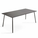 Ensemble table rectangulaire 180 cm et 8 chaises style bistrot