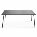 Ensemble table rectangulaire 180 cm et 8 chaises style bistrot