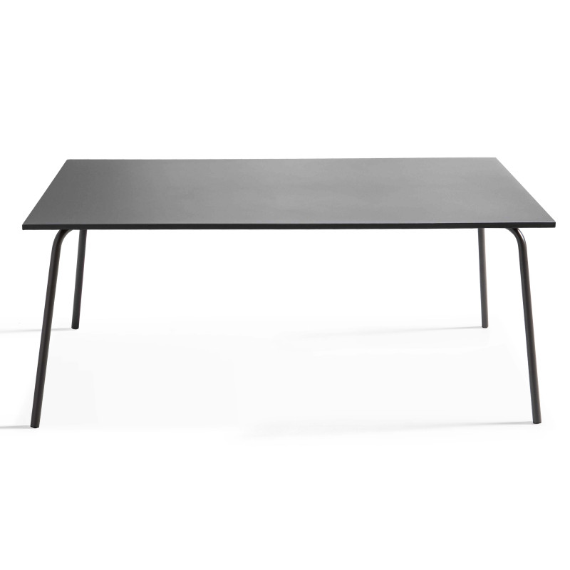Ensemble table rectangulaire 180 cm et 8 chaises style bistrot