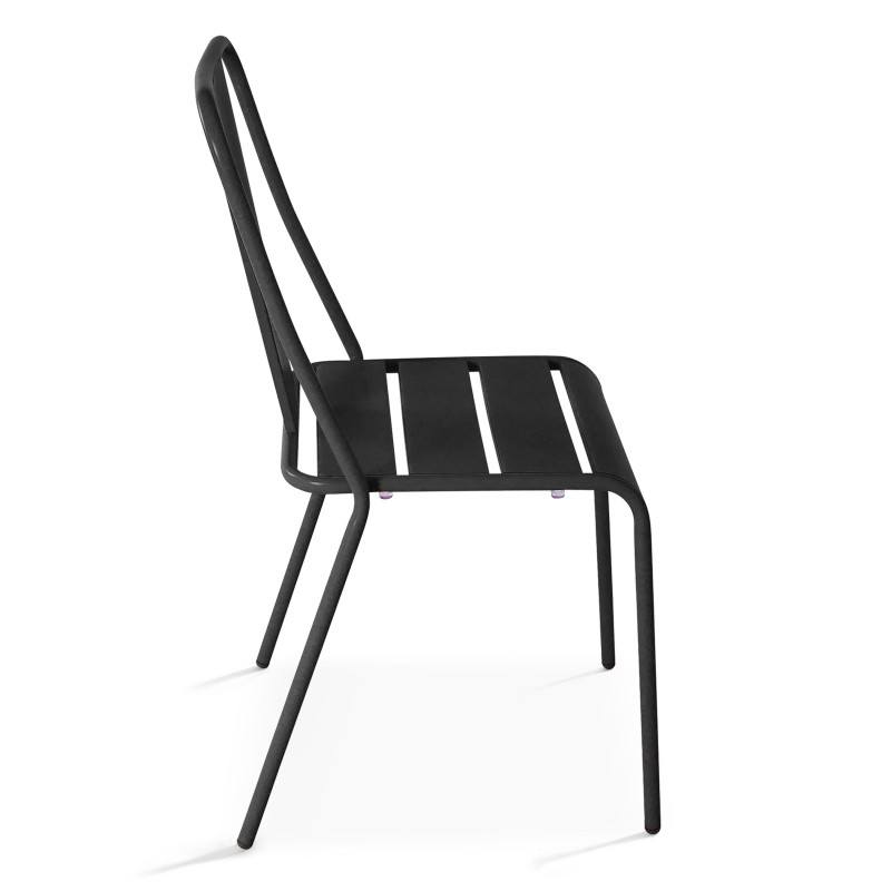 Ensemble table rectangulaire 180 cm et 8 chaises style bistrot