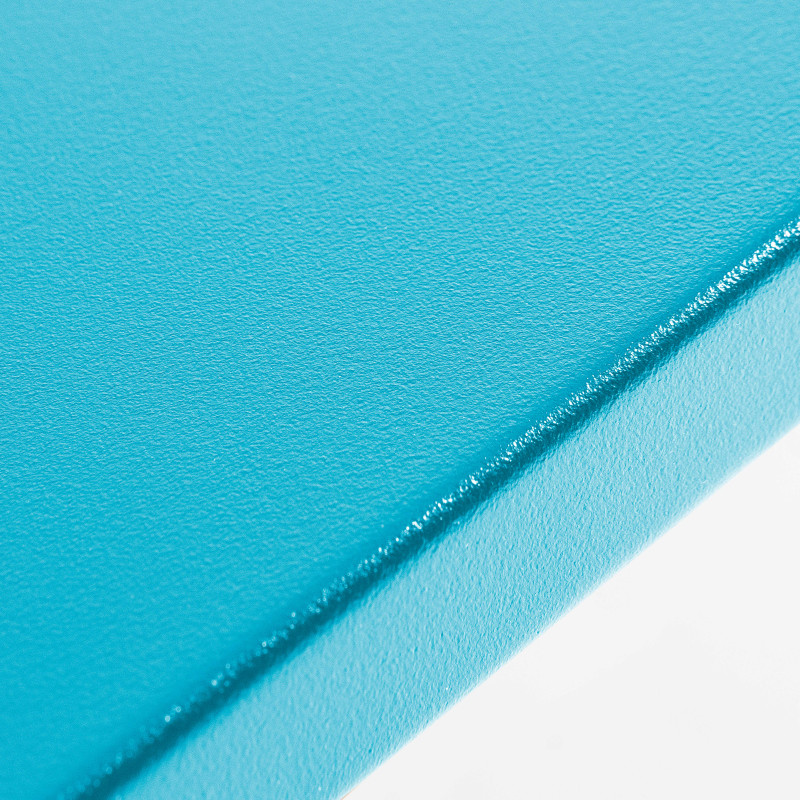 Ensemble table carrée 70 x 70 cm et 2 chaises en métal (2/6)