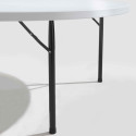 Table pliante ronde en PEHD monobloc 122 cm - 4 places