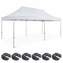 Tente pliante 3x6m 300g/m² 40mm + 6 poids de lestage