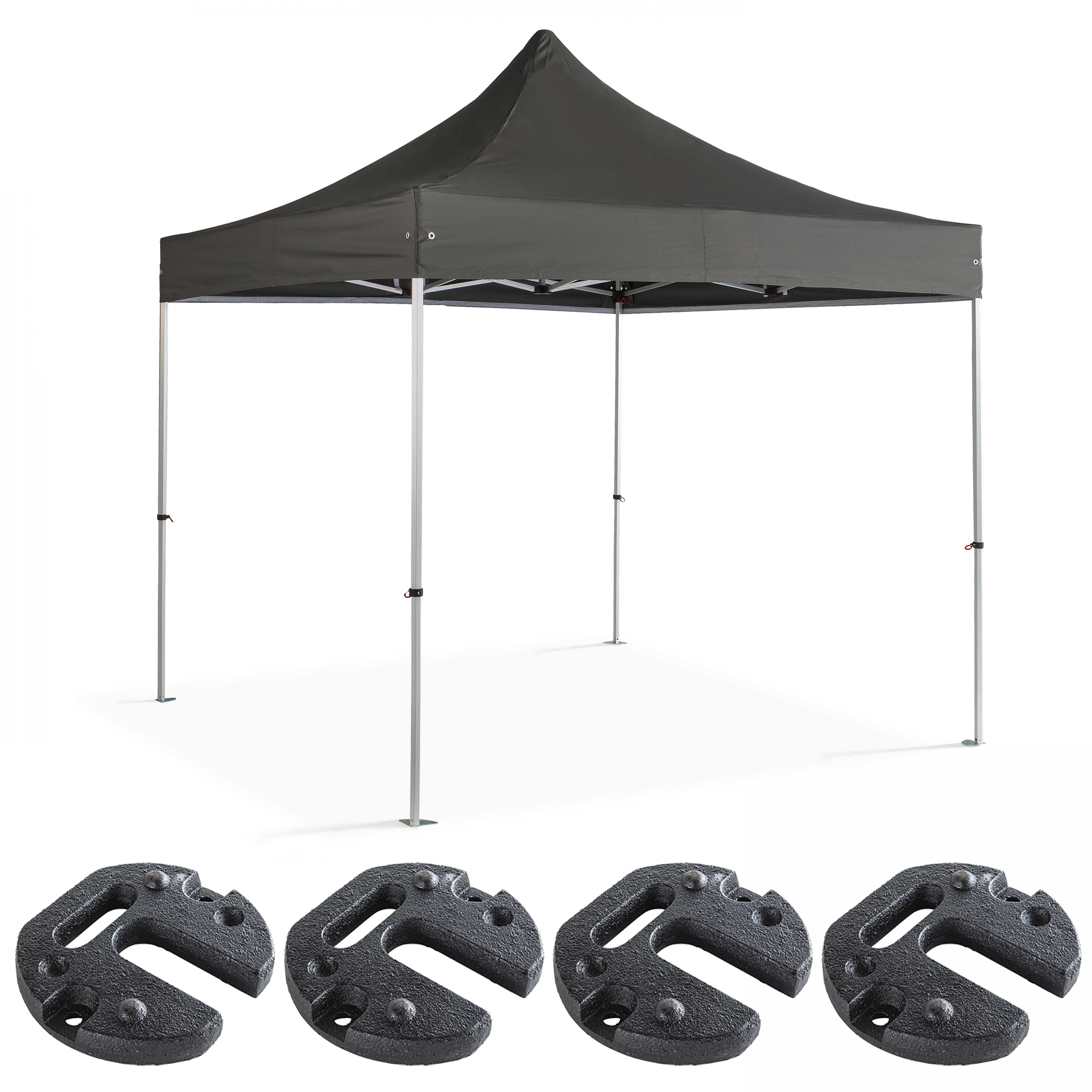 Tente pliante 4x4m 300g/m² 40mm et 4 poids de lestage - Tente pliante 4x4m 300g/m² 40mm + 4 poids de lestage