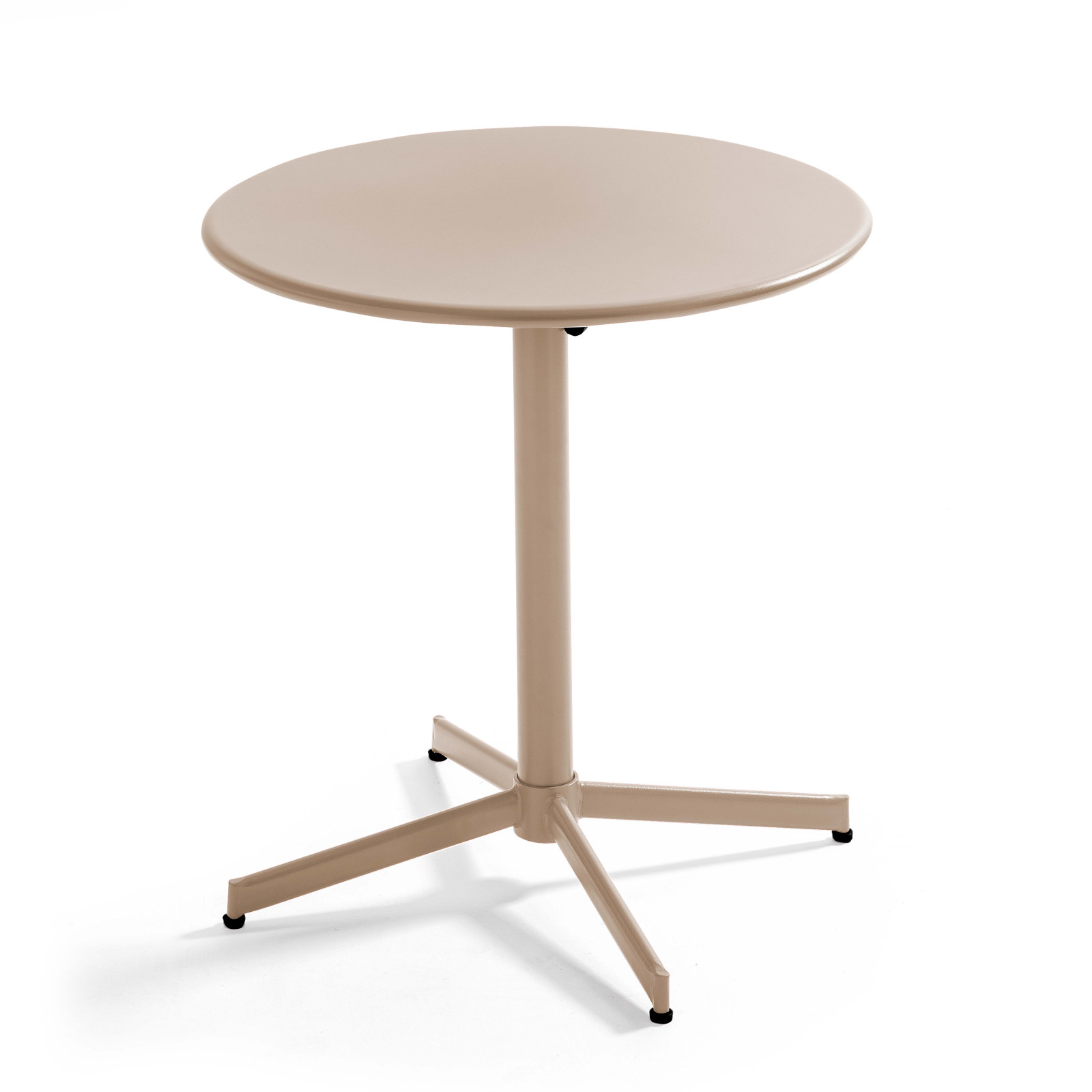 Ensemble table bistrot inclinable Ø70cm et 2 chaises en métal
