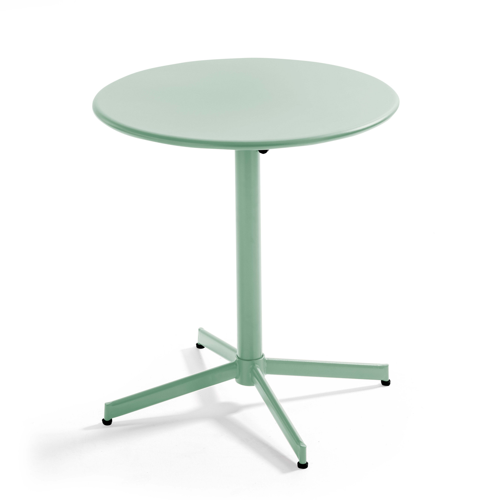 Ensemble table bistrot inclinable Ø70cm et 2 chaises en métal