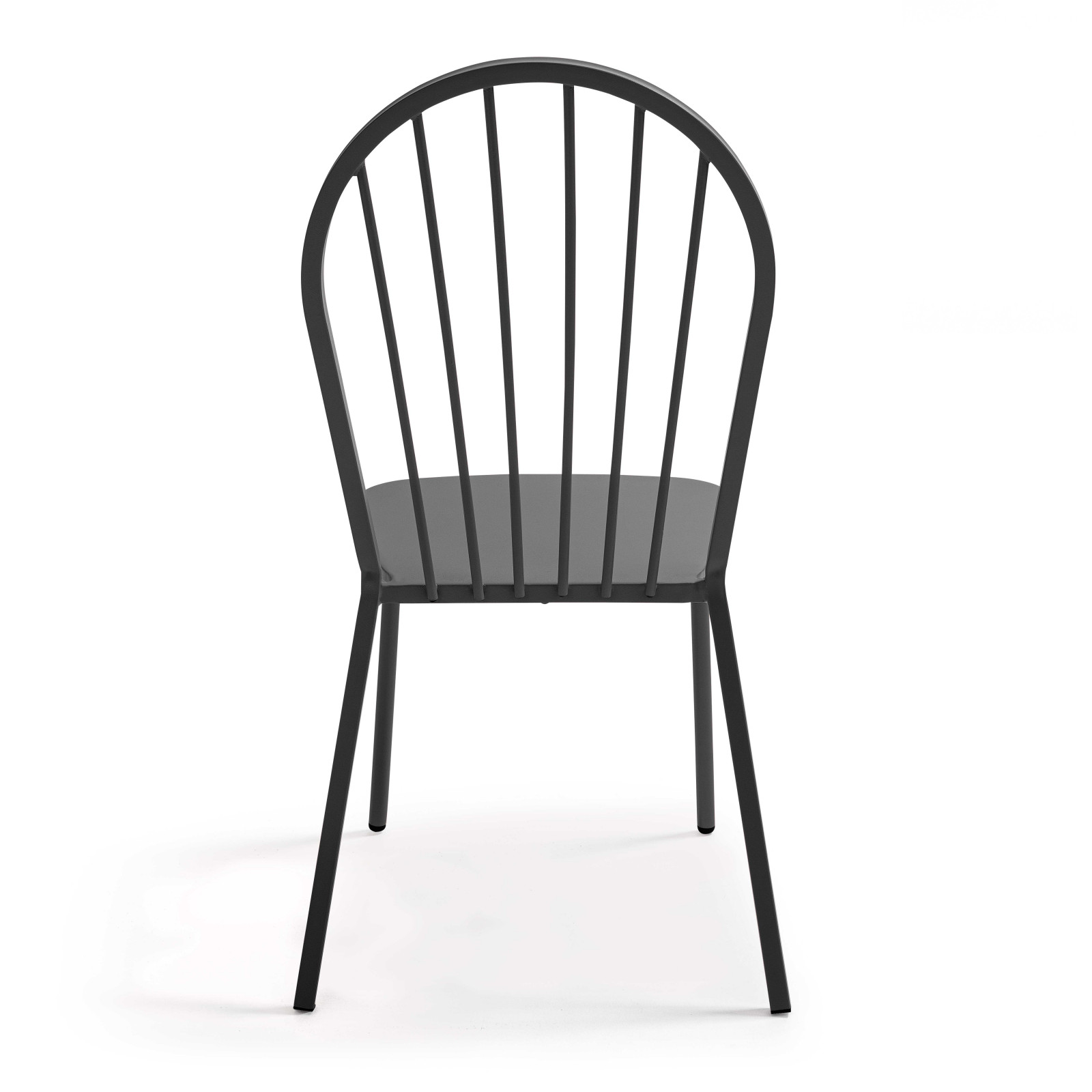 Ensemble table bistrot inclinable Ø70cm et 2 chaises en métal