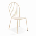 Ensemble table bistrot inclinable Ø70cm et 2 chaises en métal