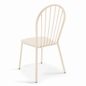 Ensemble table bistrot inclinable Ø70cm et 2 chaises en métal