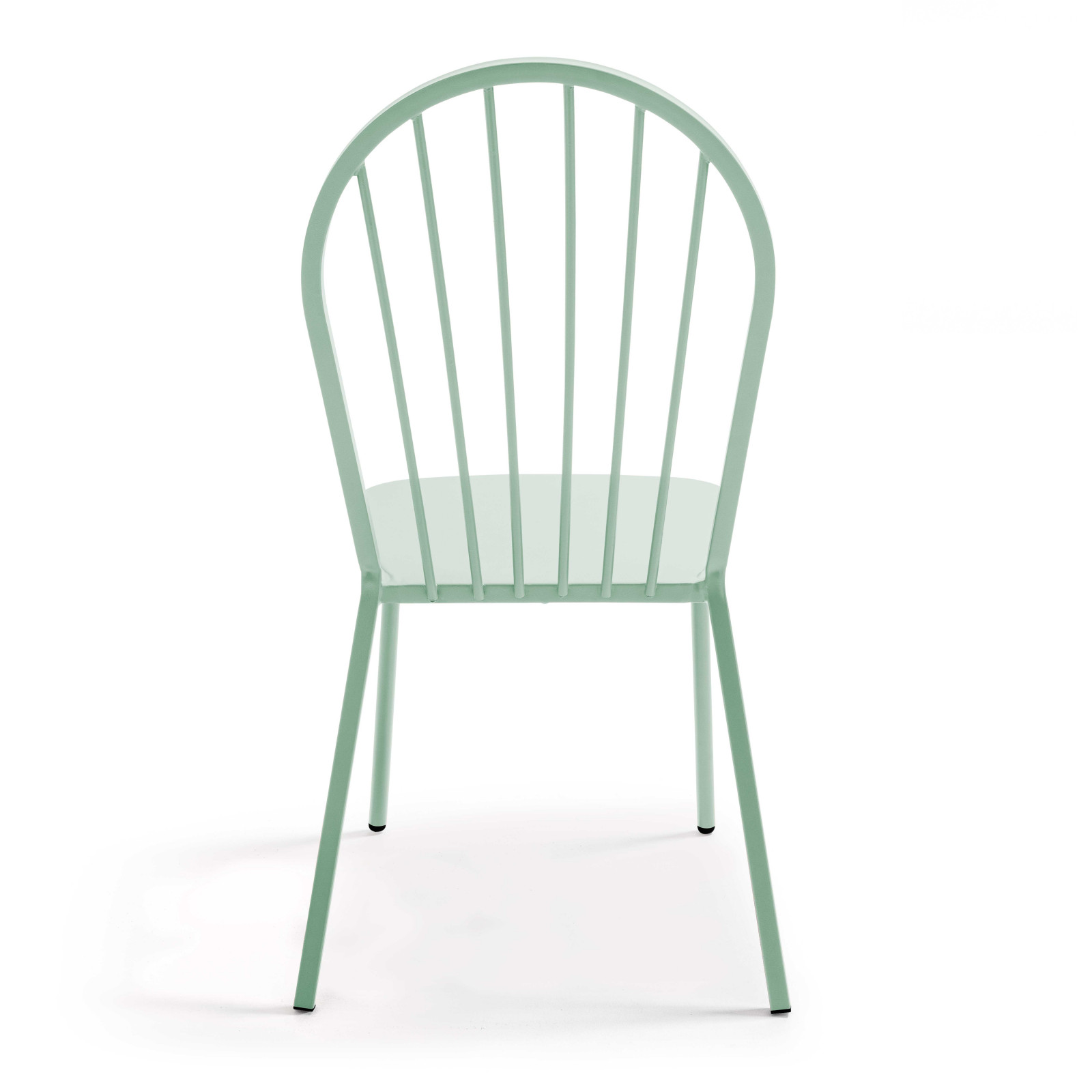 Ensemble table bistrot inclinable Ø70cm et 2 chaises en métal