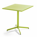 Ensemble table carrée 70 x 70 x 72 cm et 2 chaises bistrot