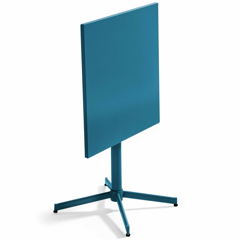 Ensemble table carrée 70 x 70 x 72 cm et 2 chaises bistrot (2/7)