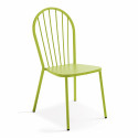 Ensemble table carrée 70 x 70 x 72 cm et 2 chaises bistrot