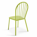 Ensemble table carrée 70 x 70 x 72 cm et 2 chaises bistrot