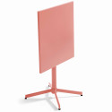 Ensemble table carrée inclinable 70 x 70 cm et 2 chaises en métal
