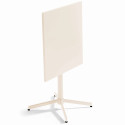 Ensemble table carrée inclinable 70 x 70 cm et 2 chaises en métal