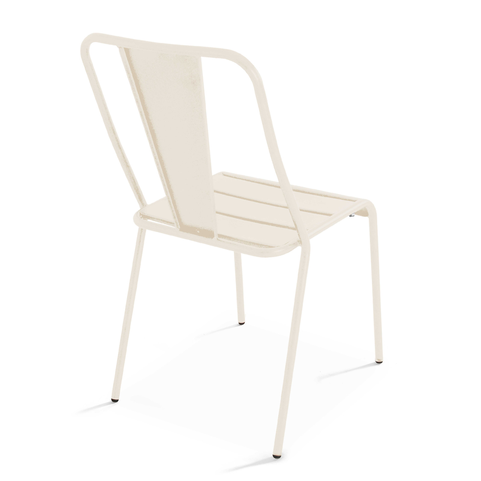 Ensemble table carrée inclinable 70 x 70 cm et 2 chaises en métal