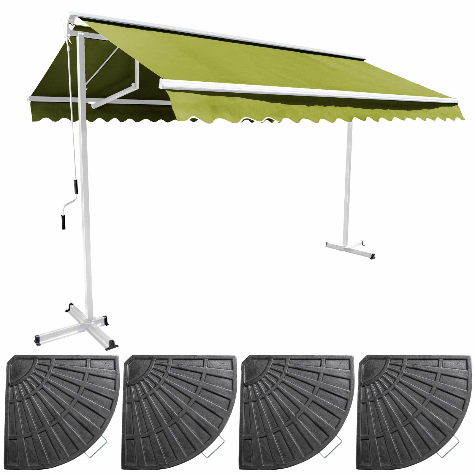 Store double pente 3 x 3 m + 4 dalles lestées
