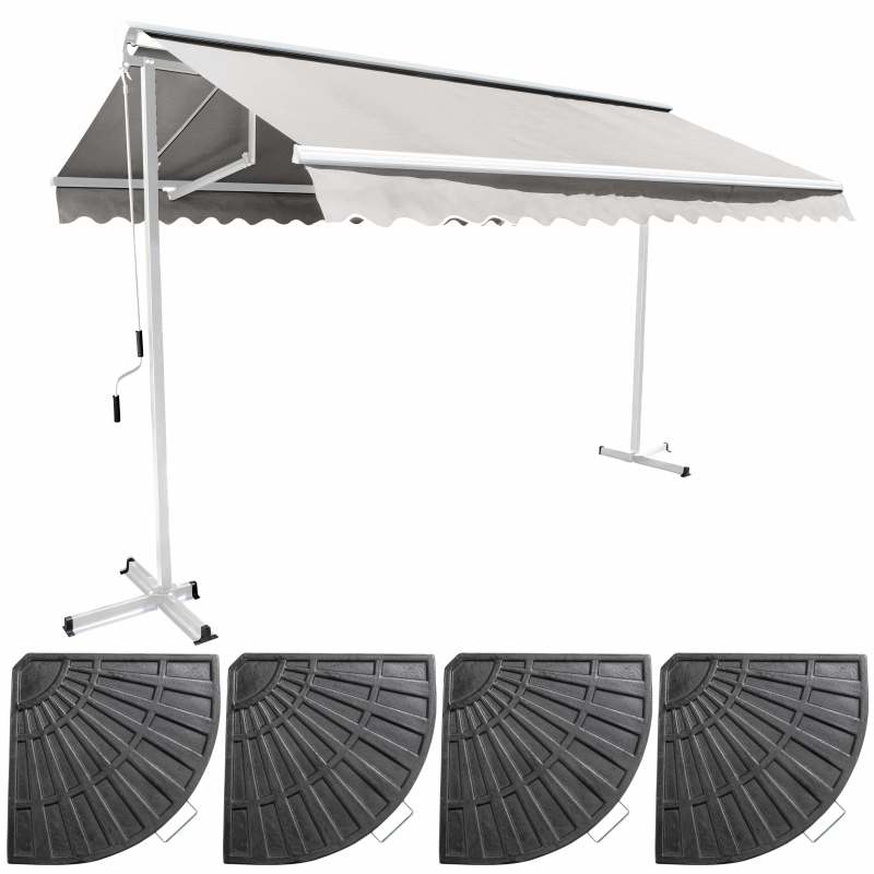Store double pente 3 x 3 m + 4 dalles lestées