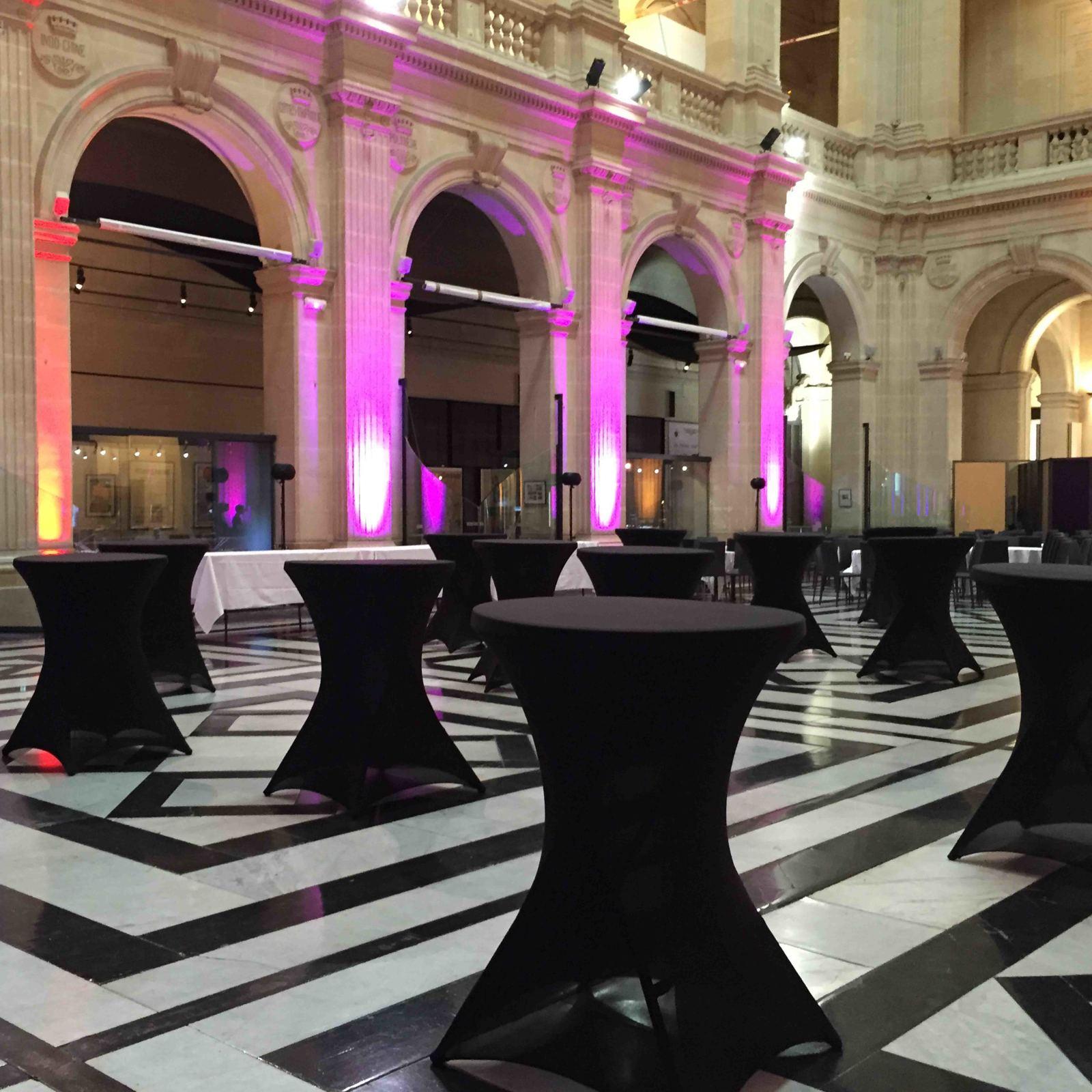 Housse de mange-debout noire 110x80 cm