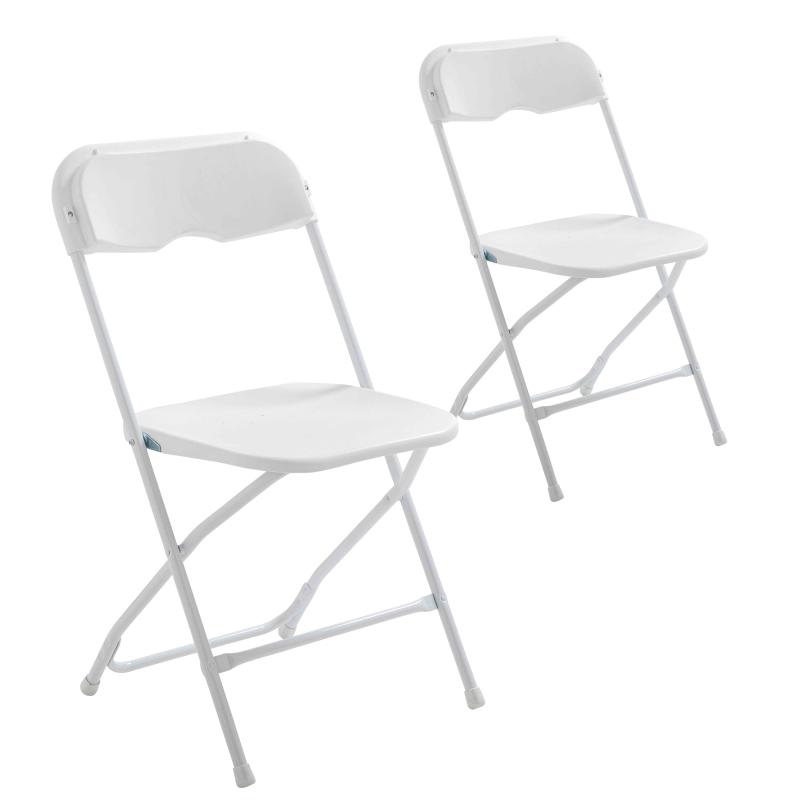 2 chaises pliantes de réception