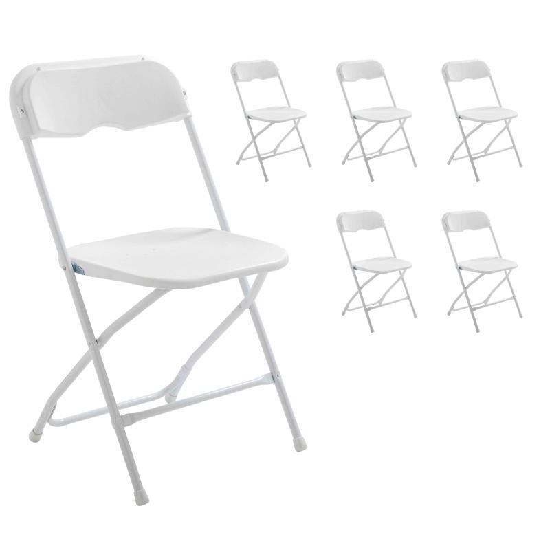 Lot de 6 chaises pliantes de réception