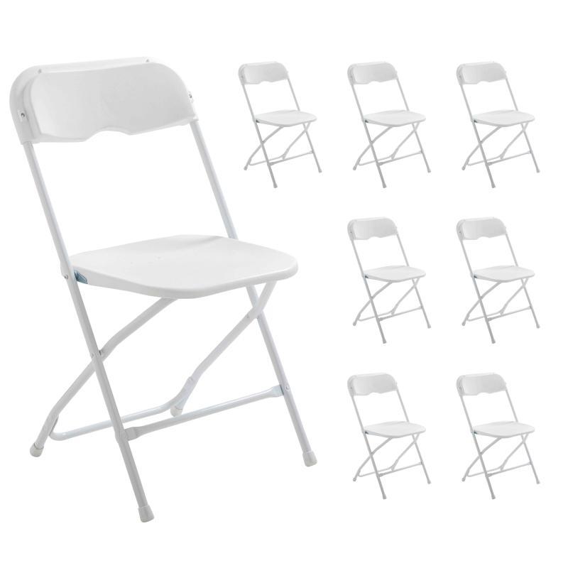Lot de 8 chaises pliantes de réception