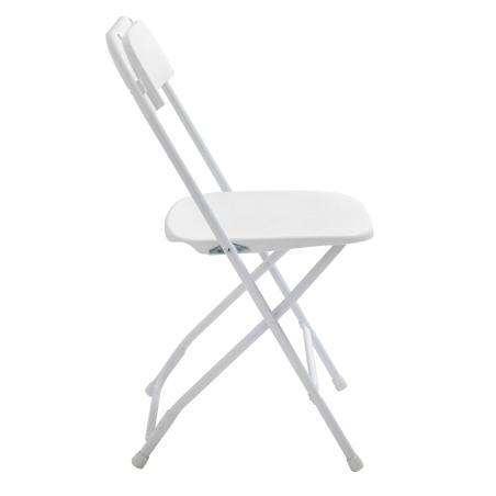 Table de 152 cm et 6 chaises pliantes en PEHD blanc | Mobeventpro