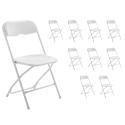 Chaises pliantes de réception Lot de 10