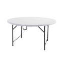 Table pliante ronde 150cm en PEHD - 8 places