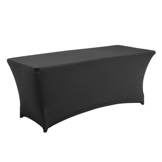 Nappe housse pour table pliante 180cm noire