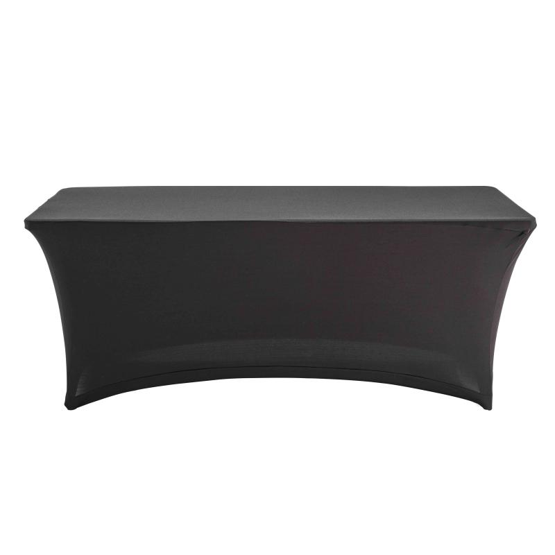 Nappe housse pour table pliante 180cm noire