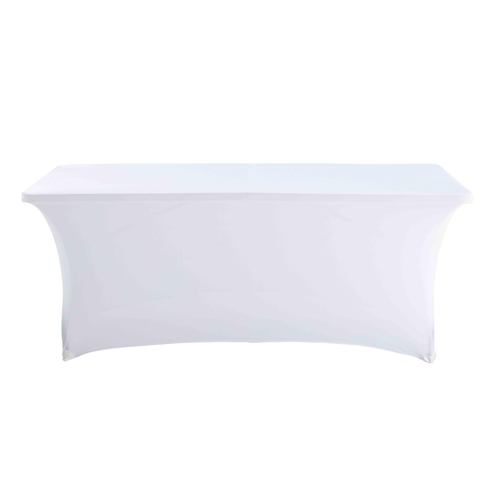 Nappe housse pour table pliante 180cm blanche
