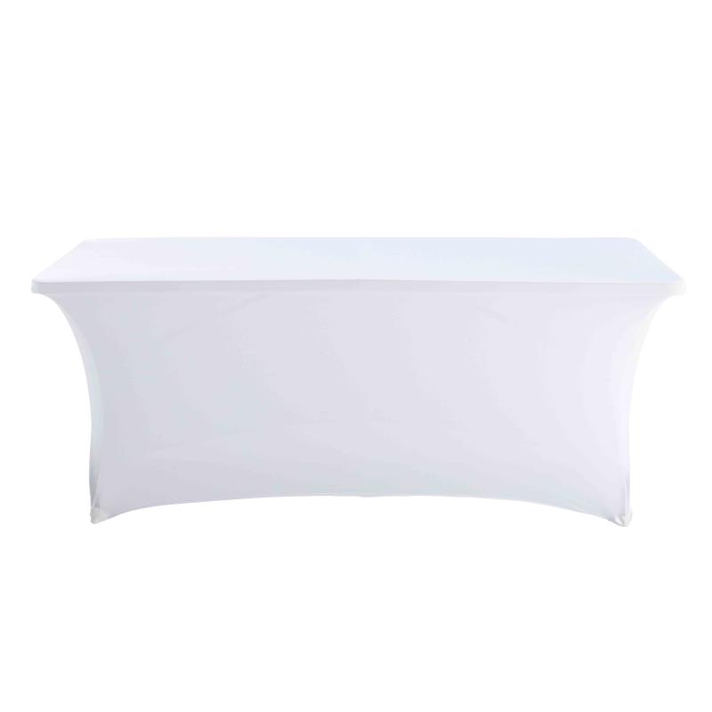 Nappe housse pour table pliante 180cm blanche