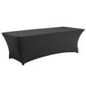 Nappe housse pour table pliante 244cm noire