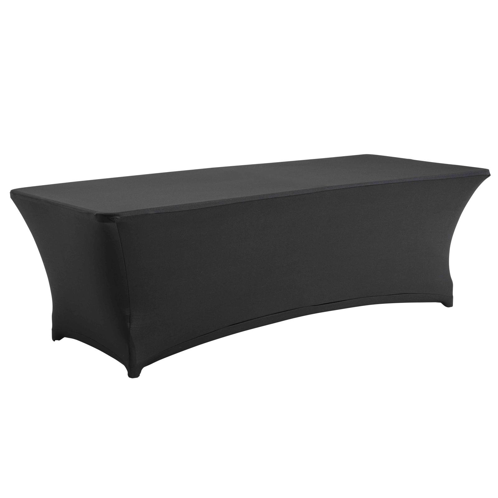 Nappe housse pour table pliante 244cm noire