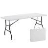 Table pliante 180 cm en PEHD - Format valise - Format valise
